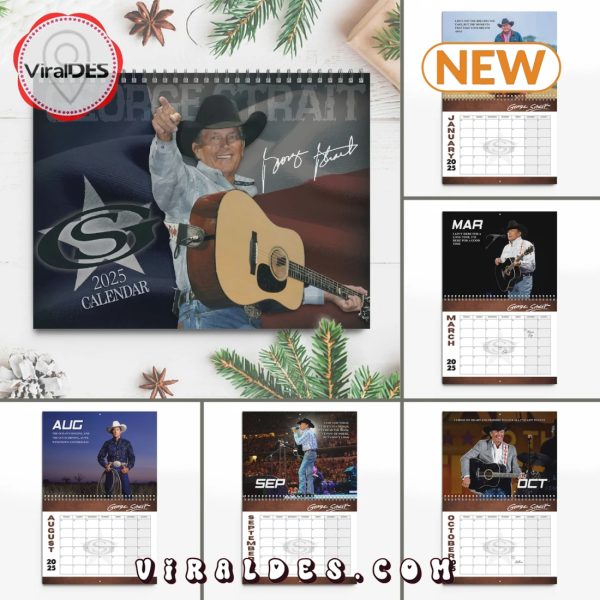 George Strait 2025 Happy New Year Calendar