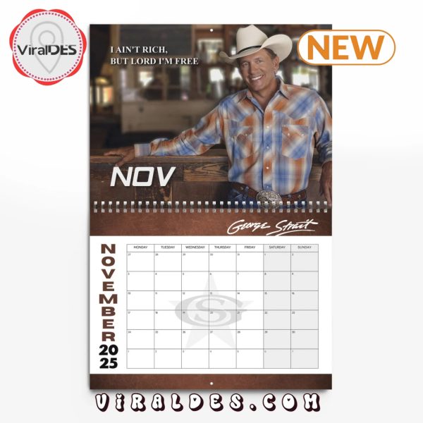 George Strait 2025 Happy New Year Calendar