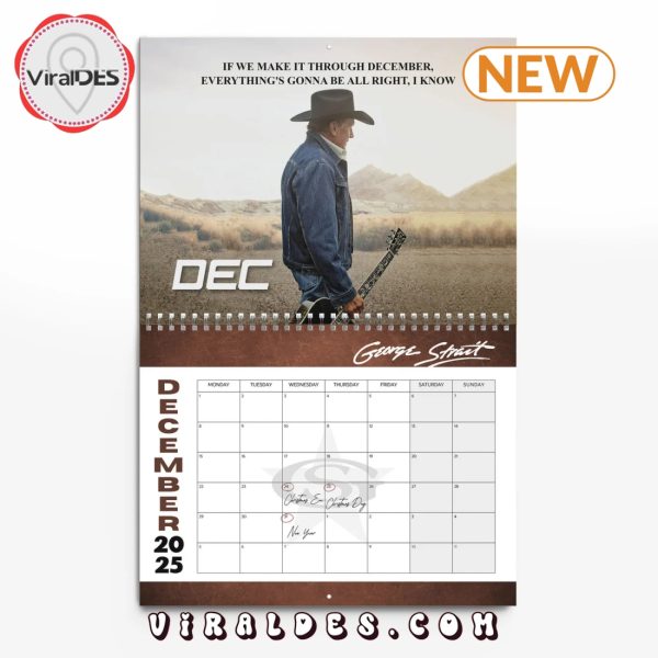 George Strait 2025 Happy New Year Calendar