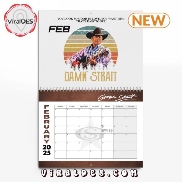 George Strait 2025 Happy New Year Calendar