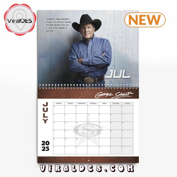 George Strait 2025 Happy New Year Calendar