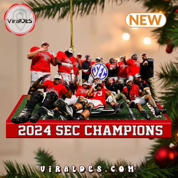 Georgia Bulldogs 2024 SEC Champions Ornaments