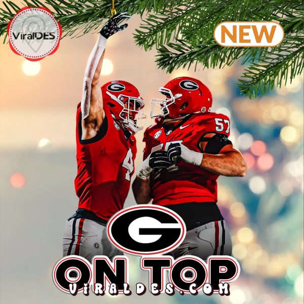 Georgia Bulldogs On Top 2024 Christmas Ornaments