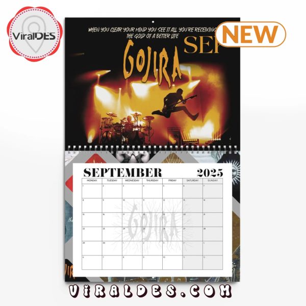 Gojira 2025 Happy New Year Calendar