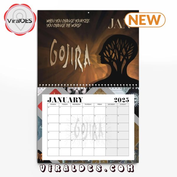 Gojira 2025 Happy New Year Calendar