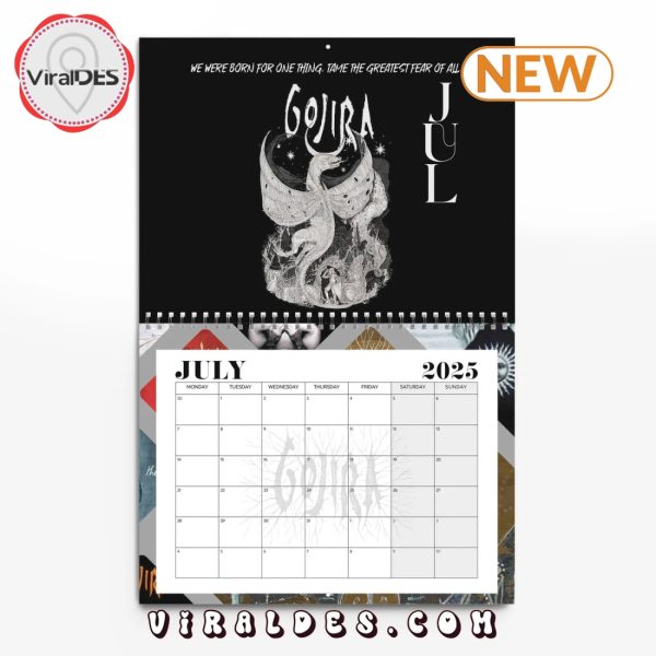 Gojira 2025 Happy New Year Calendar