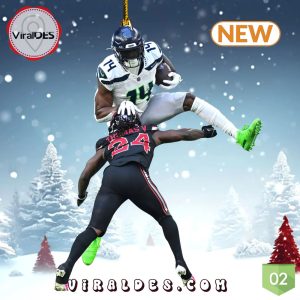 Seattle Seahawks DK Metcalf Ornaments