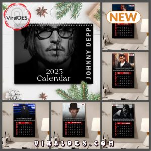 Johnny Depp 2025 Happy New Year Calendar