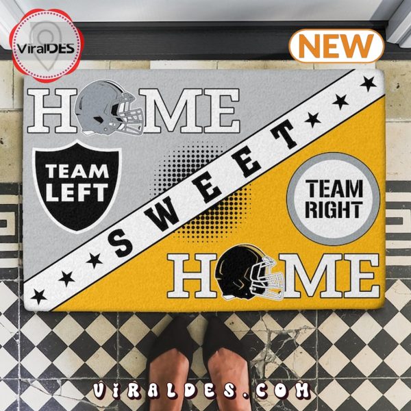 Home Sweet Home House Divided Personalized Doormat