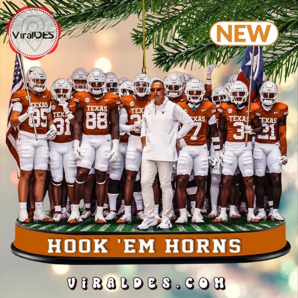 Hook Em Horns Texas Longhorns Ornaments