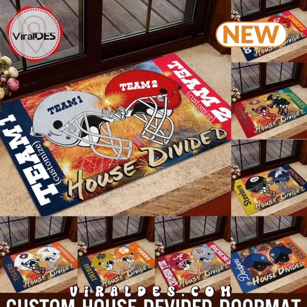 House Divided Personalized Doormats With Names