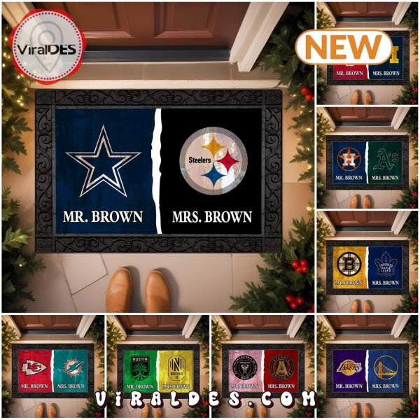 House Divided Team Custom Doormat