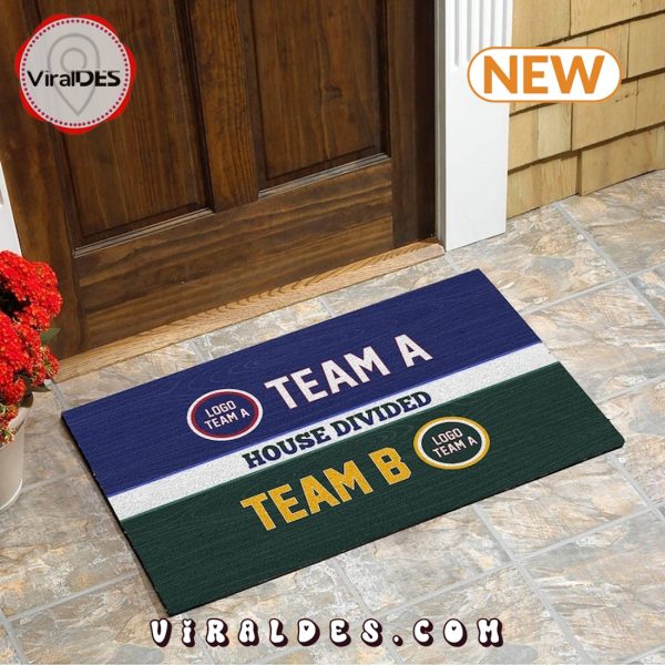 House Divided Team Personalized Doormat