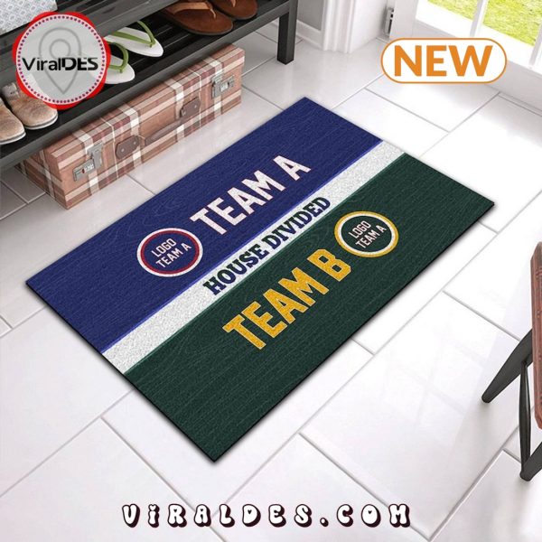 House Divided Team Personalized Doormat