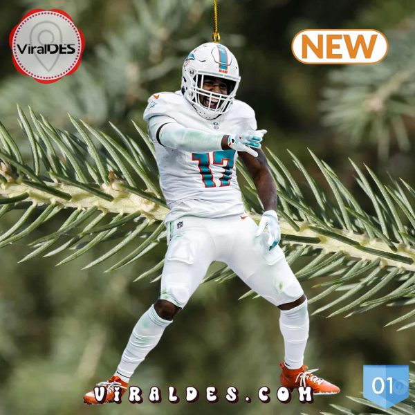 Jaylen Waddle Ornaments