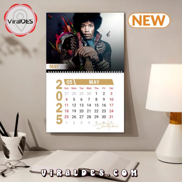 Jimi Hendrix 2025 Happy New Year Calendar