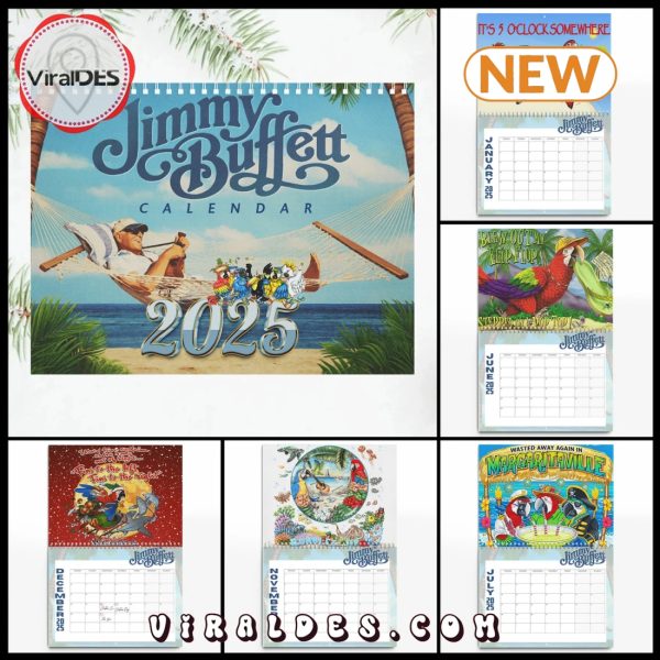 Jimmy Buffett 2025 Happy New Year Calendar