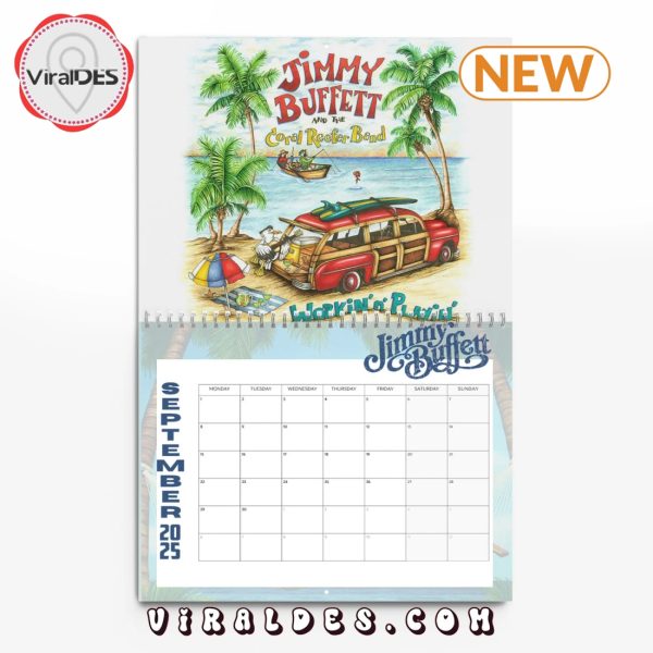 Jimmy Buffett 2025 Happy New Year Calendar