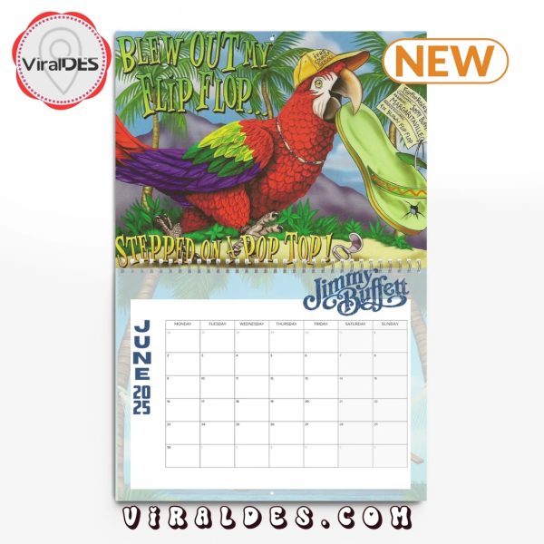 Jimmy Buffett 2025 Happy New Year Calendar