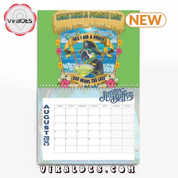 Jimmy Buffett 2025 Happy New Year Calendar