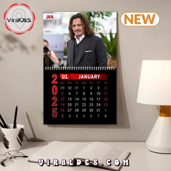 Johnny Depp 2025 Happy New Year Calendar