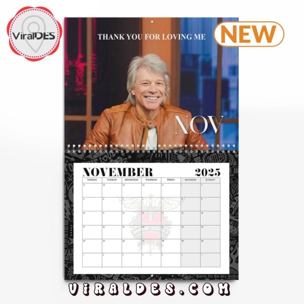 Jon Bon Jovi 2025 Happy New Year Calendar