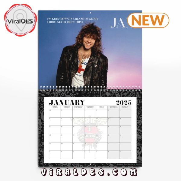 Jon Bon Jovi 2025 Happy New Year Calendar