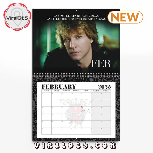 Jon Bon Jovi 2025 Happy New Year Calendar