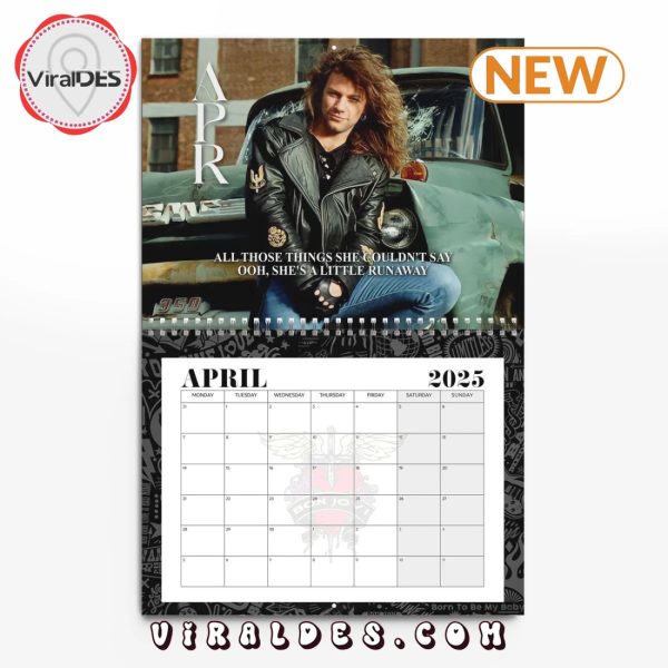 Jon Bon Jovi 2025 Happy New Year Calendar