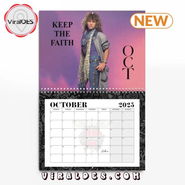 Jon Bon Jovi 2025 Happy New Year Calendar