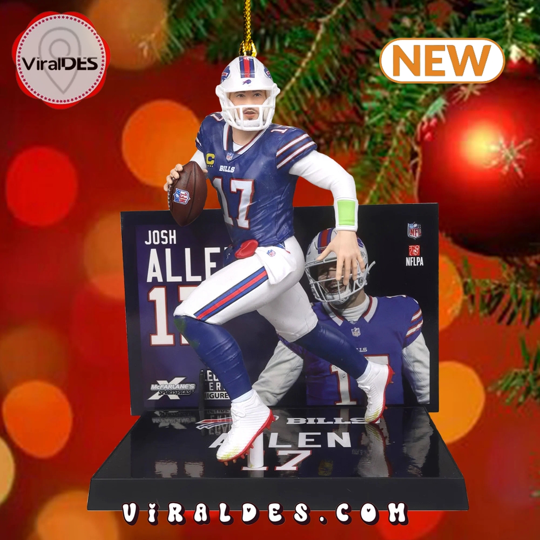 Josh Allen 2024 Christmas Ornaments