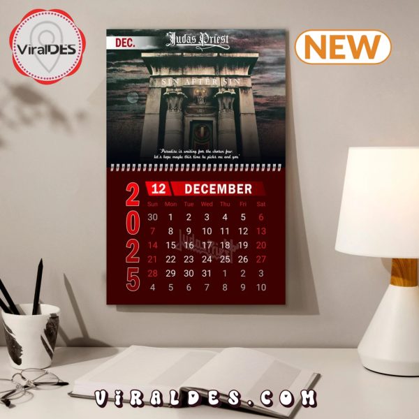 Judas Priest 2025 Happy New Year Calendar