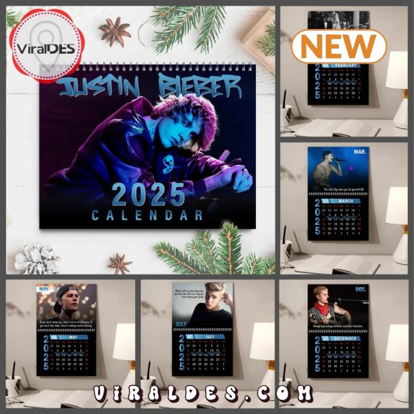 Justin Bieber 2025 Happy New Year Calendar