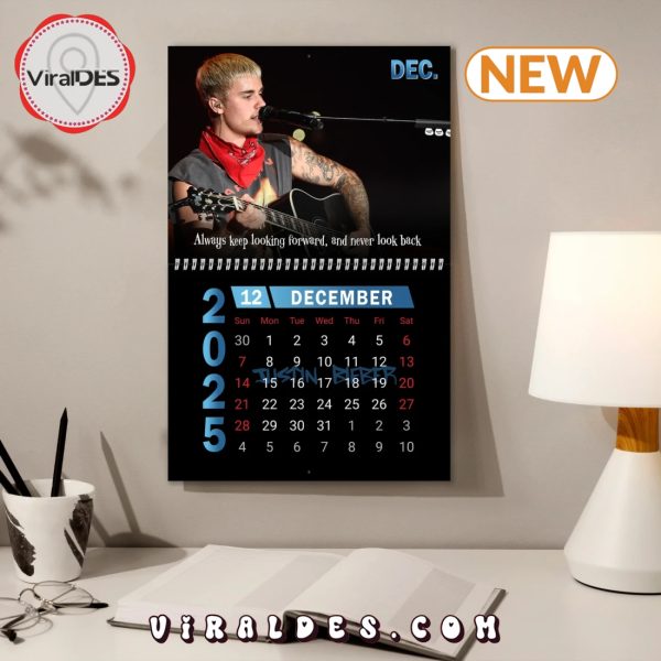 Justin Bieber 2025 Happy New Year Calendar