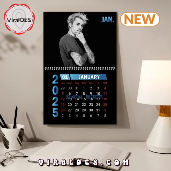 Justin Bieber 2025 Happy New Year Calendar