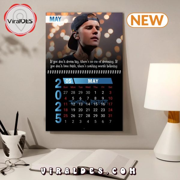 Justin Bieber 2025 Happy New Year Calendar