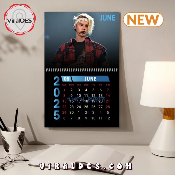 Justin Bieber 2025 Happy New Year Calendar