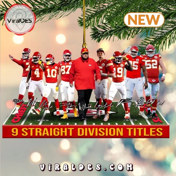 Kansas City Chiefs 9 Straight Division Titles Ornaments