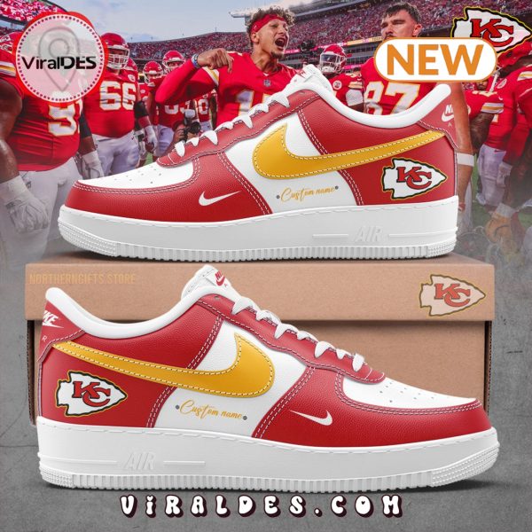 Kansas City Chiefs Custom Name Air Force 1 Shoes