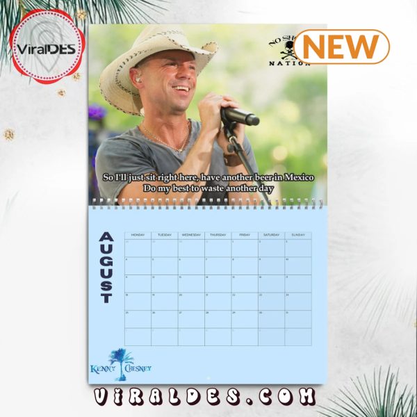 Kenny Chesney 2025 Happy New Year Calendar