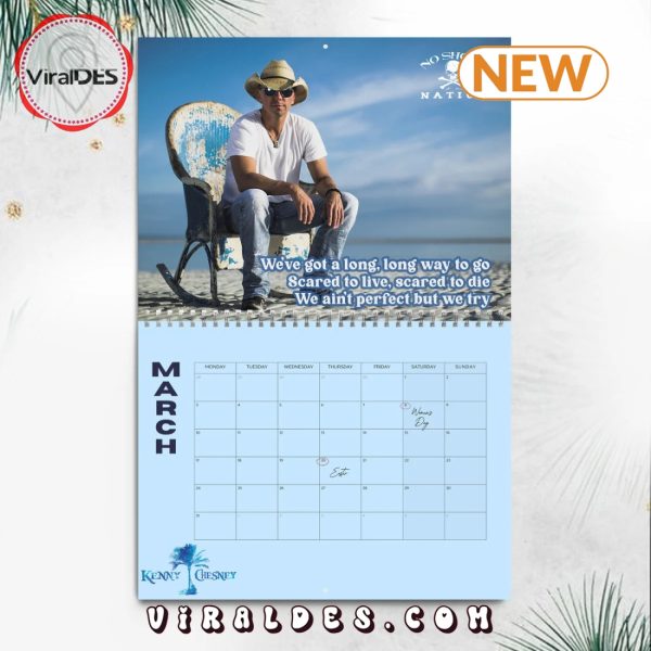 Kenny Chesney 2025 Happy New Year Calendar