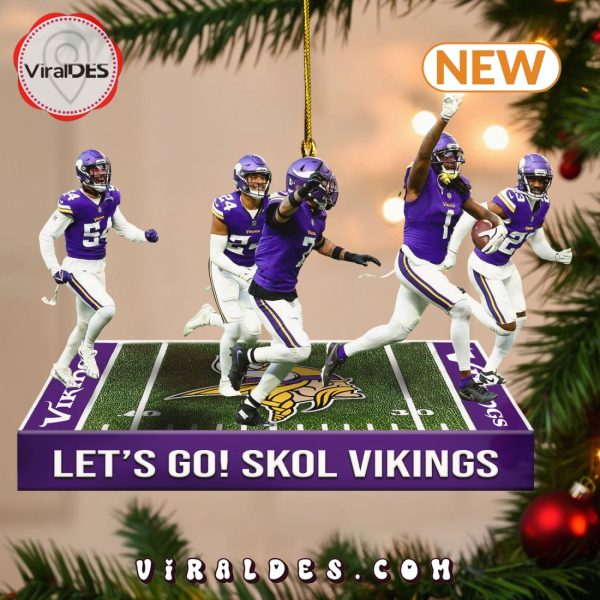 Let’s Go! Skol Vikings 2024 Christmas Ornaments