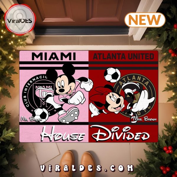 Mickey x Minnie House Divided Custom Doormat