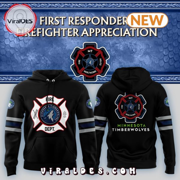 Minnesota Timberwolves 2024 Firefighter Appreciation Hoodie