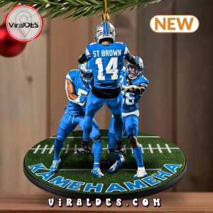 Kamehameha x Detroit Lions 2024 Christmas Ornaments