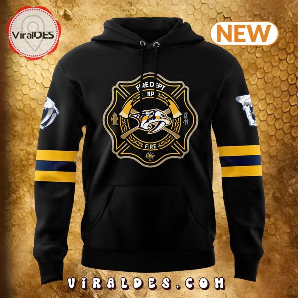 Nashville Predators 2024 Firefighter Appreciation Hoodie