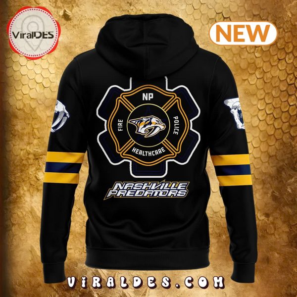 Nashville Predators 2024 Firefighter Appreciation Hoodie