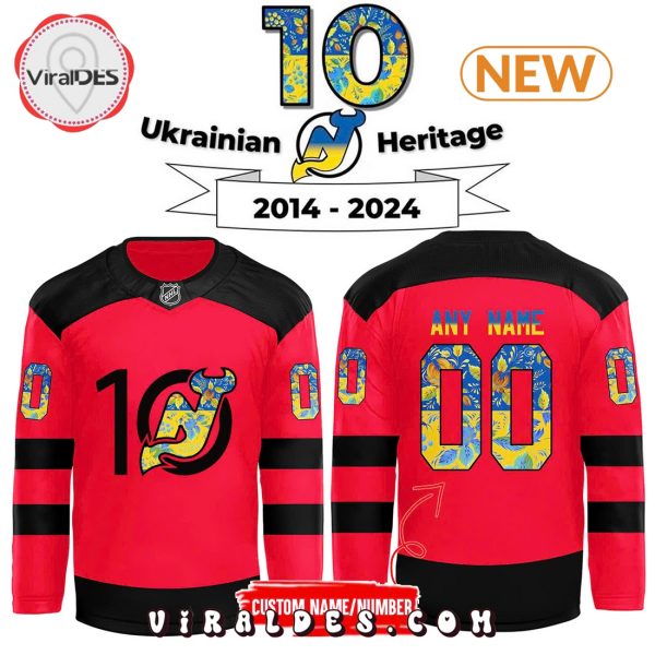 New Jersey Devils 2024 Ukrainian Heritage Day Hockey Jersey