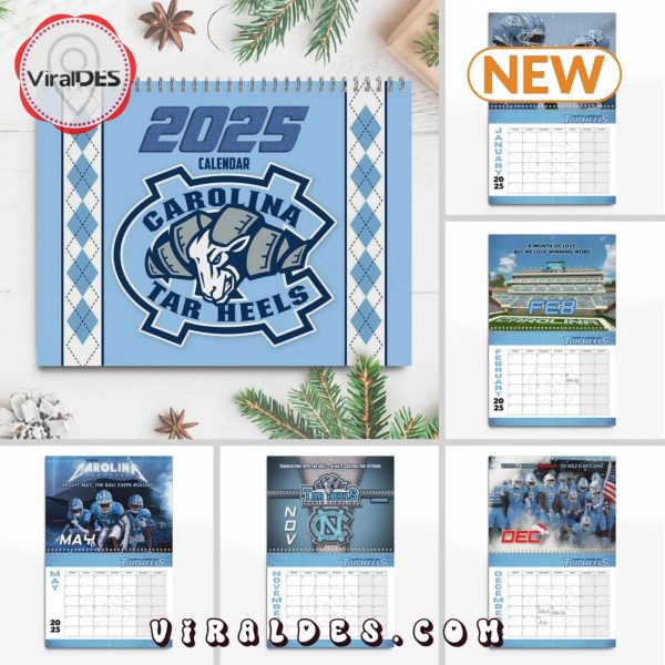 North Carolina Tar Heels 2025 Happy New Year Calendar