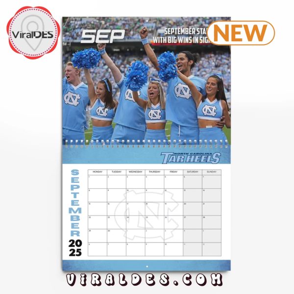 North Carolina Tar Heels 2025 Happy New Year Calendar